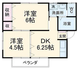 ソシエ南原【1階】の間取り