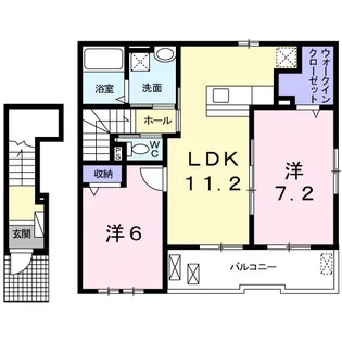 R・SグランツⅢ【2階】の間取り