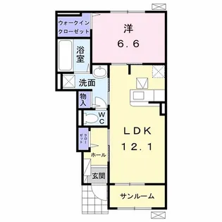 アリエッタ Ⅲ【1階】の間取り