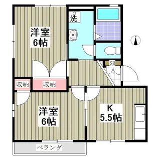 フレグランスムロオカ No.5【2階】の間取り