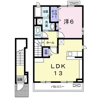 フォルシュ・ミヤ【2階】の間取り