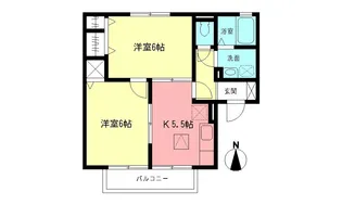 一之崎ハイツ【2階】の間取り