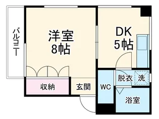 アパーション秀浩【2-A号室】の間取り