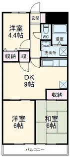 サクシ−ド【5階】の間取り