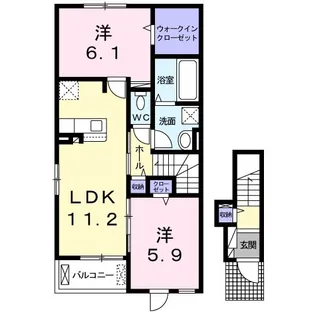 シェノンⅣ【2階】の間取り