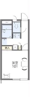 レオパレスモンテローザ【2階】の間取り