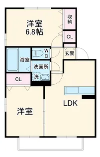 カーサ ドマーニ【1階】の間取り