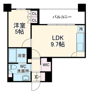 カスタリア武蔵小杉【2階】の間取り