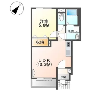 パークサイドⅡ【1階】の間取り