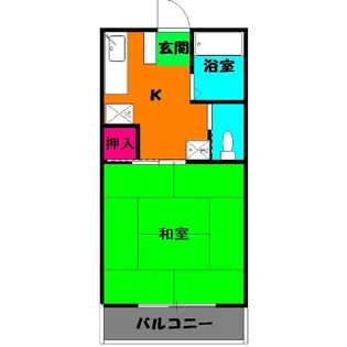 青葉ハイツ2【2階】の間取り