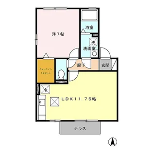 プリマベーラ・ユカ A【1階】の間取り