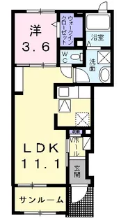 フェリーチェ【1階】の間取り