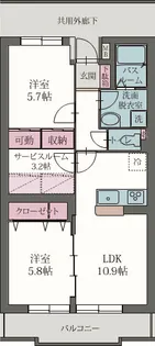 パストラル【2階】の間取り