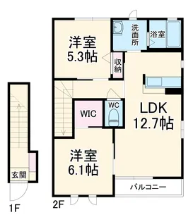 ソレイユ【2階】の間取り