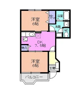 グランメゾンS B【1階】の間取り