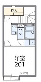 レオネクスト芝【203号室】の間取り