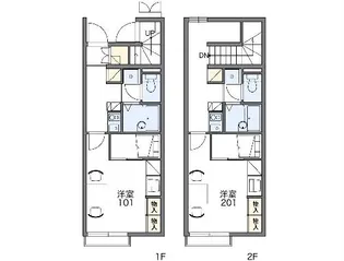 レオパレス和【206号室】の間取り