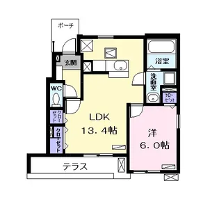 エレガンス【1階】の間取り