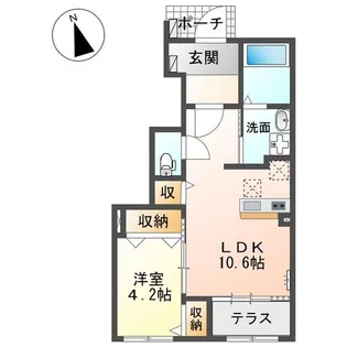 キャメロット【1階】の間取り