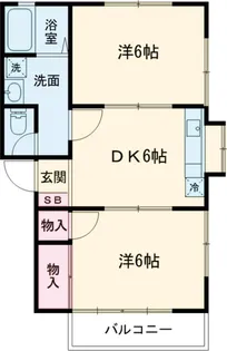 愛川パレス小川A【2階】の間取り