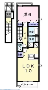 カーサ エテルナⅠ【2階】の間取り