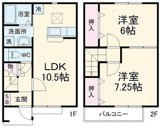 フォンターナEST・Ⅰ【1階】の間取り