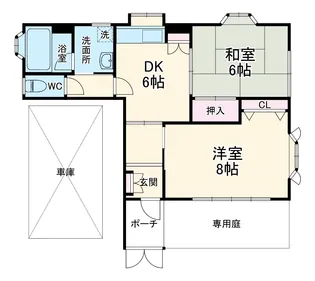 田崎マンション【101号室】の間取り