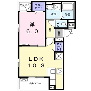 アマービレ(amabile)【1階】の間取り