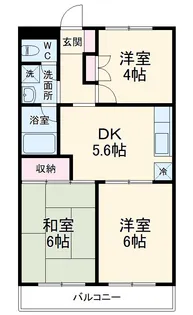 パストラル山口【2階】の間取り