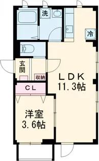 Soare Yutenji ソアレ祐天寺【1階】の間取り