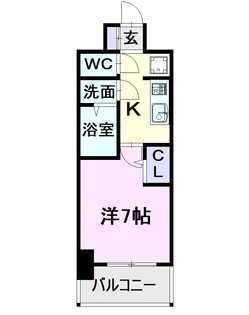 エステムコート名古屋グロース【10階】の間取り