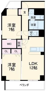 ルミナスパレス刈谷【8階】の間取り