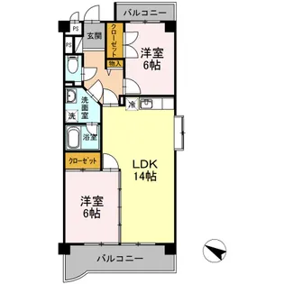 マンションビスタリカ【3階】の間取り