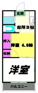 サンシャイン千葉【1階】の間取り