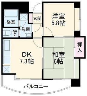 ナビシティ上社207号【2階】の間取り