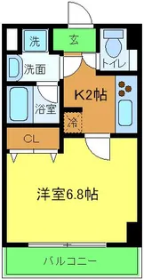 ローズステージ泉大津駅前【407号室】の間取り