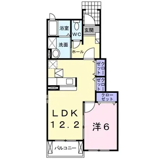 エアリーヒルi B【1階】の間取り
