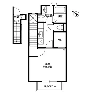アスピリア フルール【2階】の間取り