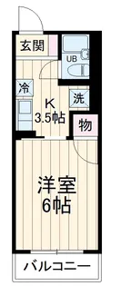 ドミトリー中浦和【1階】の間取り