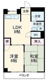 美杉マンション【2階】の間取り