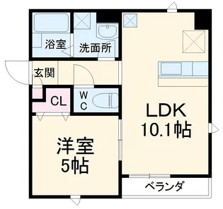 ジュネスⅢ【1階】の間取り