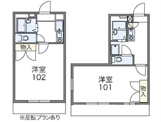 レオパレスビクトル【202号室】の間取り