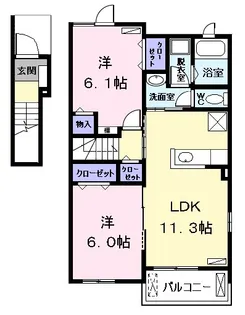 Advance(アドバンス)【2階】の間取り