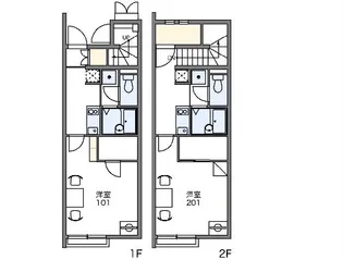 レオネクストアゴーラ【204号室】の間取り