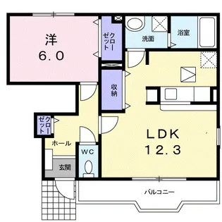 パラシオ【1階】の間取り