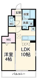 ティアラ新鎌【1階】の間取り