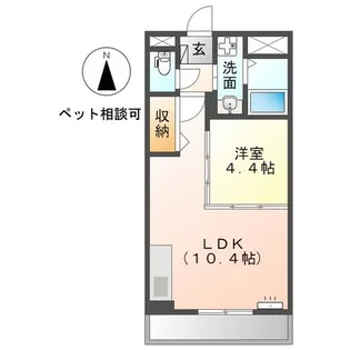 ルーエンハイム クレイン【2階】の間取り