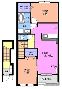 ミニョン【2階】の間取り