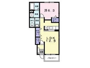 アルカンシエル・ド・モコⅠ【1階】の間取り