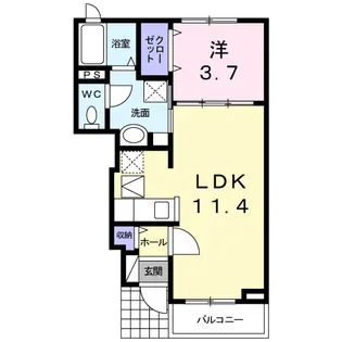 チェリッシュ【1階】の間取り